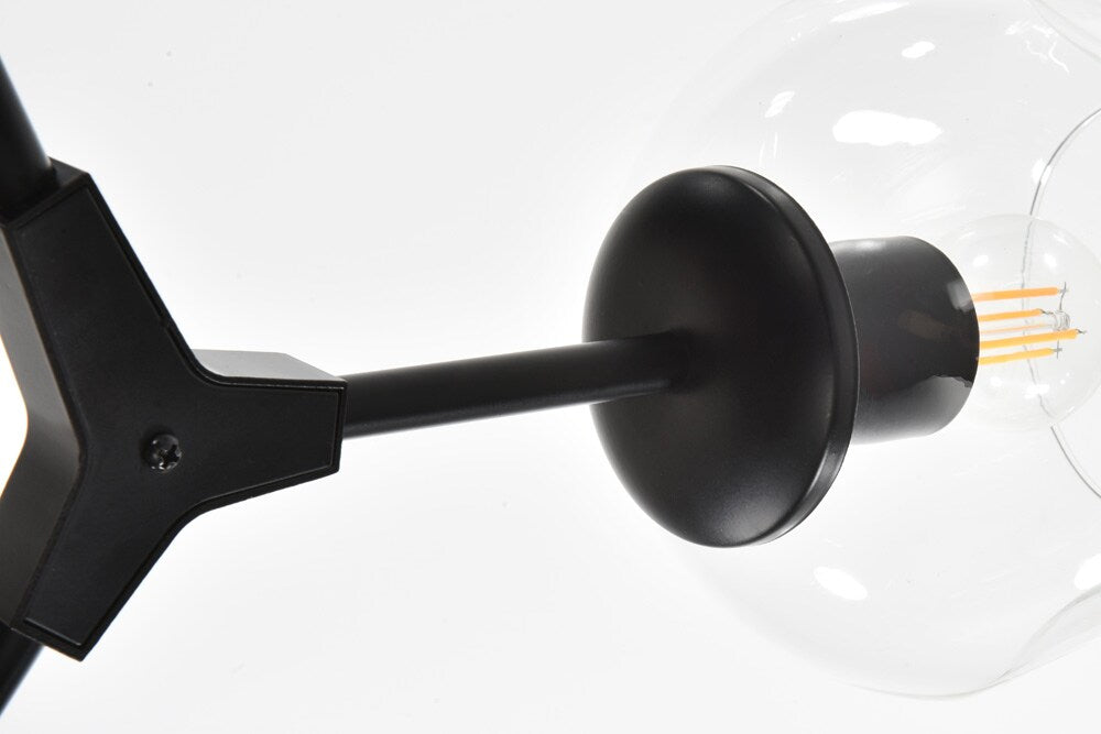 Elegant Furniture & Lighting - Cavoli 74 inch Chandelier in Black - 1712G74BK veiw 6