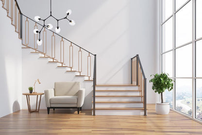 Elegant Furniture & Lighting - Cavoli 7 lights black chandelier - 1712G57BK veiw 2