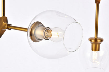 Elegant Furniture & Lighting - Cavoli 7 lights brass chandelier - 1712G57BR veiw 4