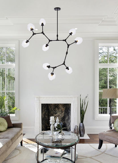 Elegant Furniture & Lighting - Cavoli 9 lights black chandelier - 1712G79BK veiw 8