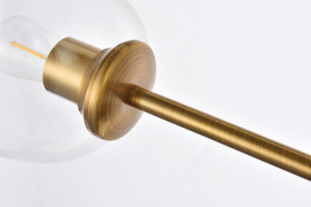 Elegant Furniture & Lighting - Cavoli 9 lights brass chandelier - 1712G79BR veiw 4