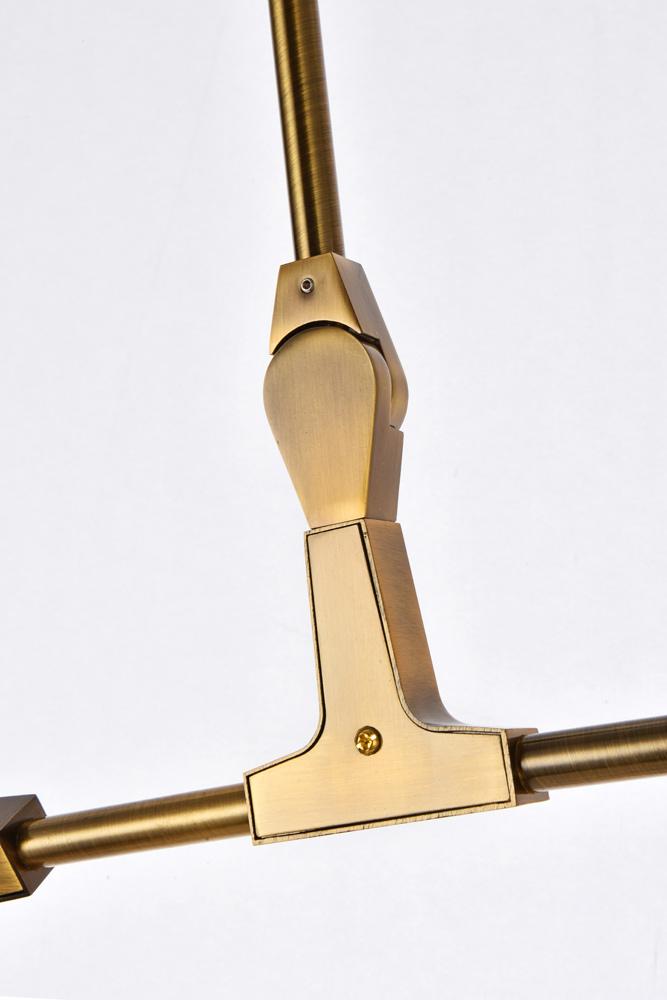 Elegant Furniture & Lighting - Cavoli 9 lights brass chandelier - 1712G79BR veiw 5