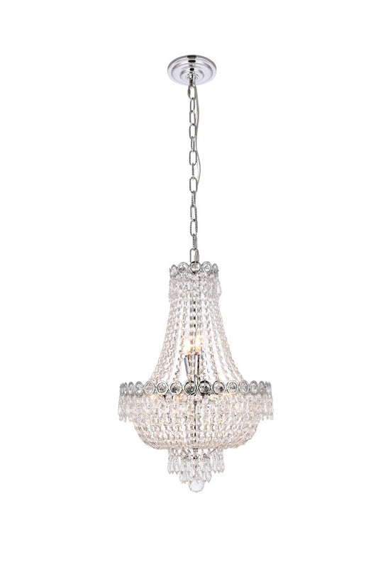 Elegant Furniture & Lighting - Century 8 light Chrome Pendant Clear Royal Cut Crystal - V1900D16C/RC veiw 1