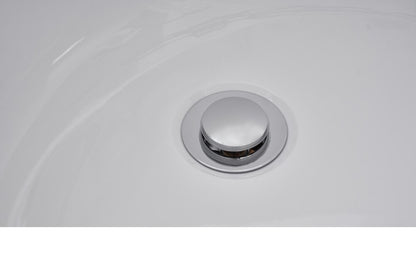 Elegant Furniture & Lighting - Chantal 59 inch soaking Single slipper bathtub in glossy white - BT10859GW veiw 5