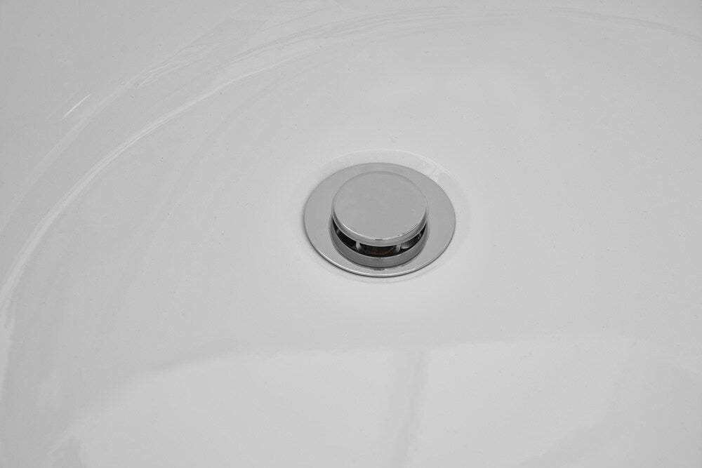 Elegant Furniture & Lighting - Chantal 67 inch soaking Single slipper bathtub in glossy white - BT10867GW veiw 5