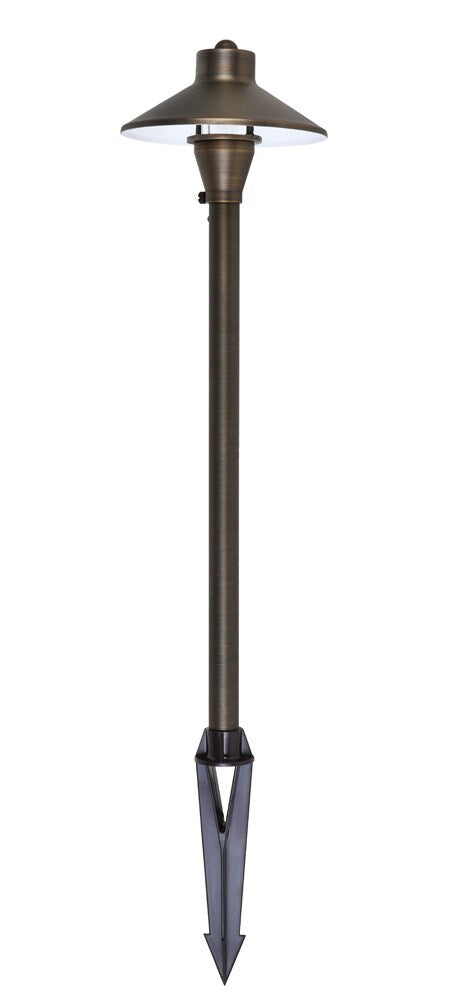 Elegant Furniture & Lighting - Chanterelle Path Light D7 H24 Antique Brass Includes Stake G4 Halogen 20W(Light Source Not Included) - P801 veiw 1