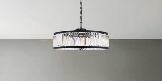 Elegant Furniture & Lighting - Chelsea 10 light Matte Black Chandelier Clear Royal Cut Crystal - 1233G43MB/RC veiw 1