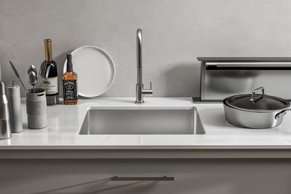 Elegant Furniture & Lighting - Chester Stainless Steel undermount kitchen sink L23 x W18 x H10in - SK10123 veiw 3