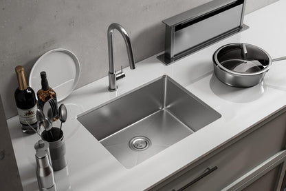 Elegant Furniture & Lighting - Chester Stainless Steel undermount kitchen sink L23 x W18 x H10in - SK10123 veiw 4