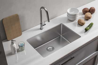 Elegant Furniture & Lighting - Chester Stainless Steel undermount kitchen sink L27x W18 x H10in - SK10127 veiw 4