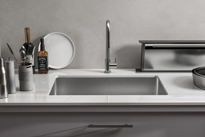 Elegant Furniture & Lighting - Chester Stainless Steel undermount kitchen sink L30xW18 x H10in - SK10130 veiw 3