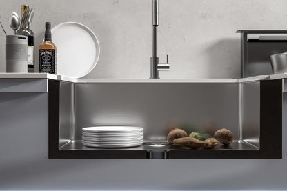 Elegant Furniture & Lighting - Chester Stainless Steel undermount kitchen sink L30xW18 x H10in - SK10130 veiw 6