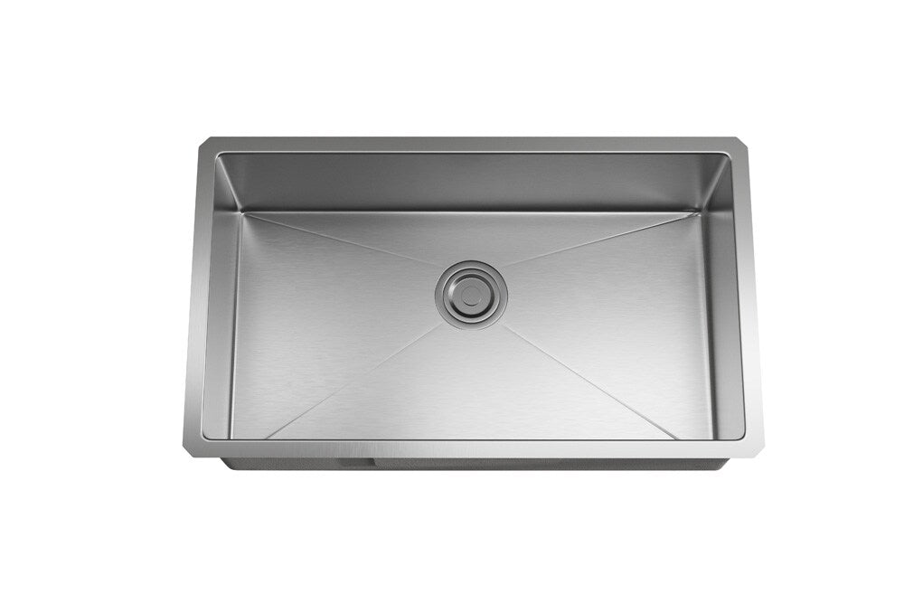 Elegant Furniture & Lighting - Chester Stainless Steel undermount kitchen sink L30xW18 x H10in - SK10130 veiw 7