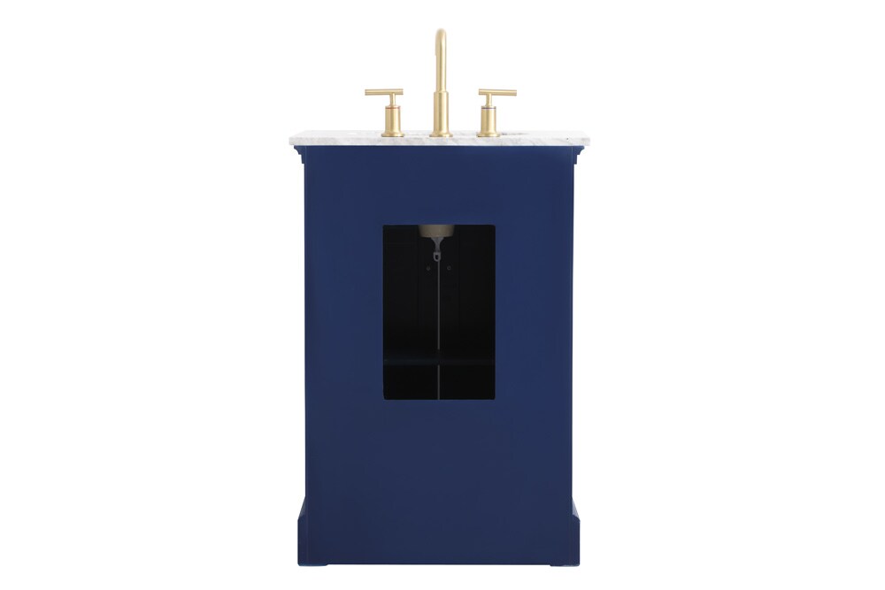 Elegant Furniture & Lighting - Clarence 24 inch Single bathroom vanity in Blue - VF53024BL veiw 8