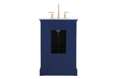 Elegant Furniture & Lighting - Clarence 24 inch Single bathroom vanity in Blue - VF53024BL veiw 8