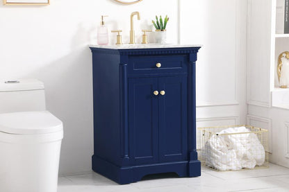 Elegant Furniture & Lighting - Clarence 24 inch Single bathroom vanity in Blue - VF53024BL veiw 9
