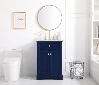 Elegant Furniture & Lighting - Clarence 24 inch Single bathroom vanity in Blue - VF53024BL veiw 11