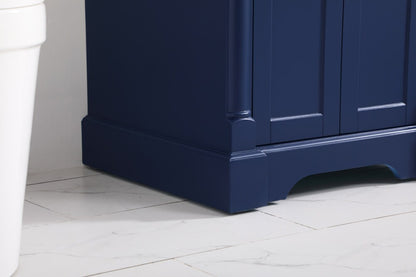 Elegant Furniture & Lighting - Clarence 24 inch Single bathroom vanity in Blue - VF53024BL veiw 13