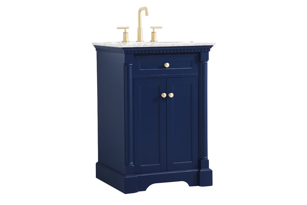 Elegant Furniture & Lighting - Clarence 24 inch Single bathroom vanity in Blue - VF53024BL veiw 14