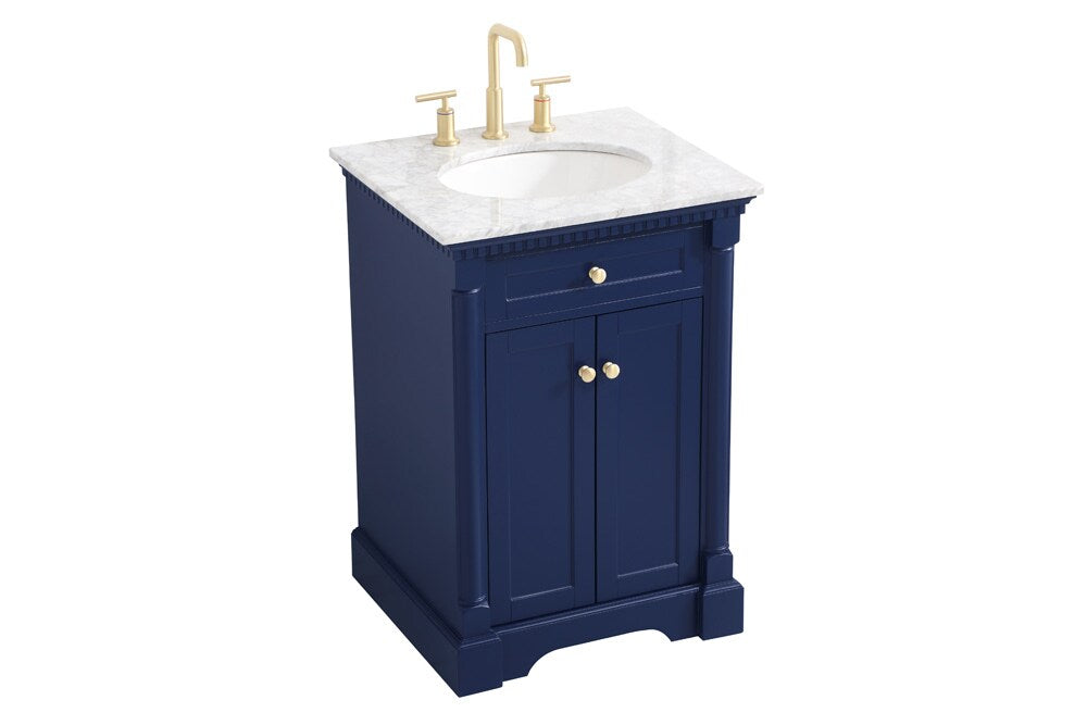 Elegant Furniture & Lighting - Clarence 24 inch Single bathroom vanity in Blue - VF53024BL veiw 15
