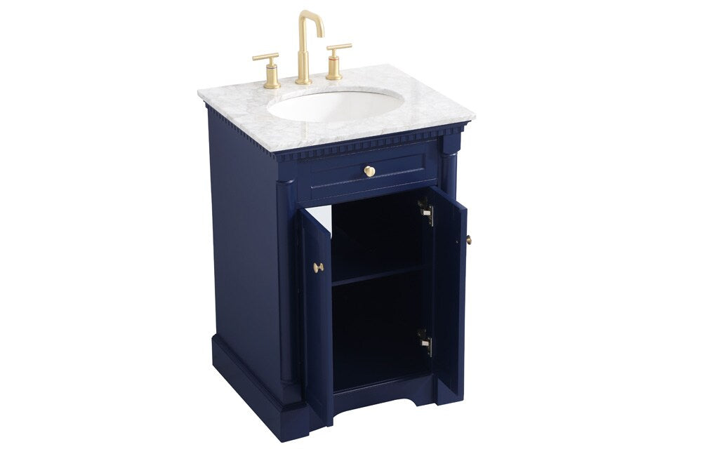 Elegant Furniture & Lighting - Clarence 24 inch Single bathroom vanity in Blue - VF53024BL veiw 16