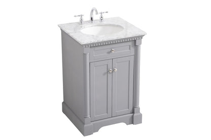 Elegant Furniture & Lighting - Clarence 24 inch Single bathroom vanity in Grey - VF53024GR veiw 1