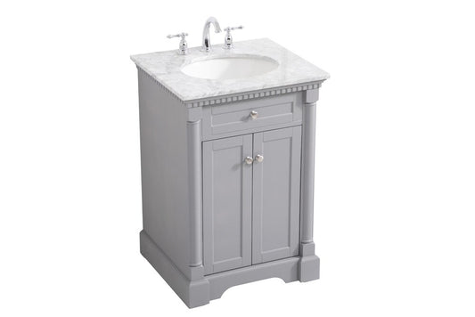 Elegant Furniture & Lighting - Clarence 24 inch Single bathroom vanity in Grey - VF53024GR veiw 1