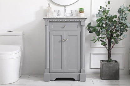 Elegant Furniture & Lighting - Clarence 24 inch Single bathroom vanity in Grey - VF53024GR veiw 2