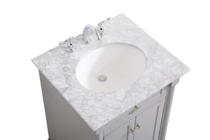 Elegant Furniture & Lighting - Clarence 24 inch Single bathroom vanity in Grey - VF53024GR veiw 3