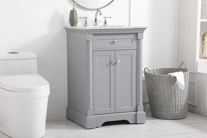 Elegant Furniture & Lighting - Clarence 24 inch Single bathroom vanity in Grey - VF53024GR veiw 9