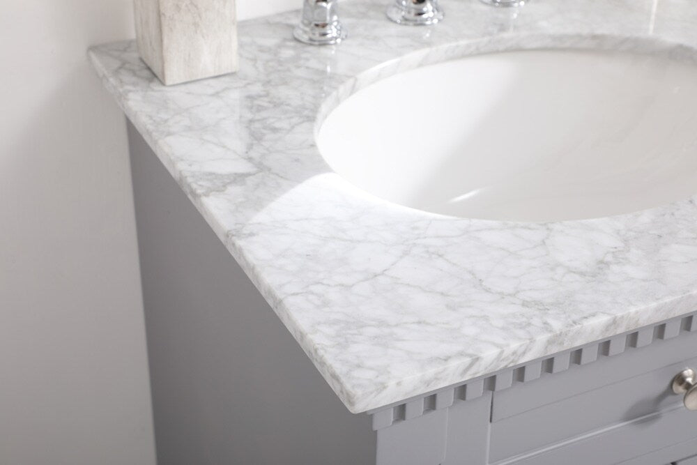 Elegant Furniture & Lighting - Clarence 24 inch Single bathroom vanity in Grey - VF53024GR veiw 12