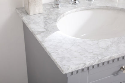 Elegant Furniture & Lighting - Clarence 24 inch Single bathroom vanity in Grey - VF53024GR veiw 12