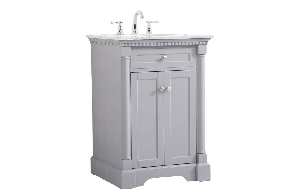 Elegant Furniture & Lighting - Clarence 24 inch Single bathroom vanity in Grey - VF53024GR veiw 14