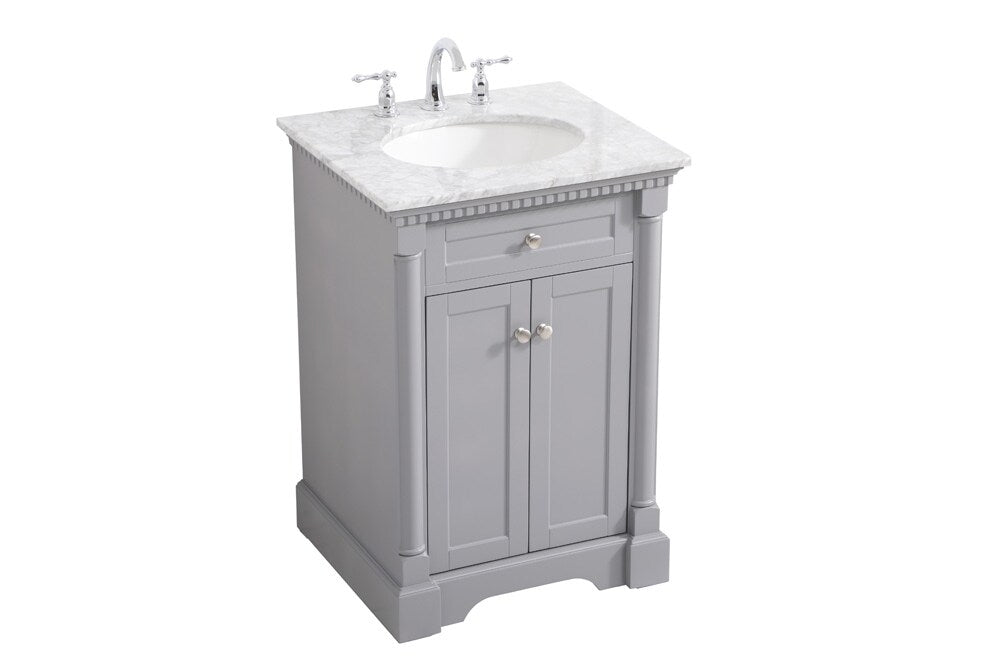 Elegant Furniture & Lighting - Clarence 24 inch Single bathroom vanity in Grey - VF53024GR veiw 15
