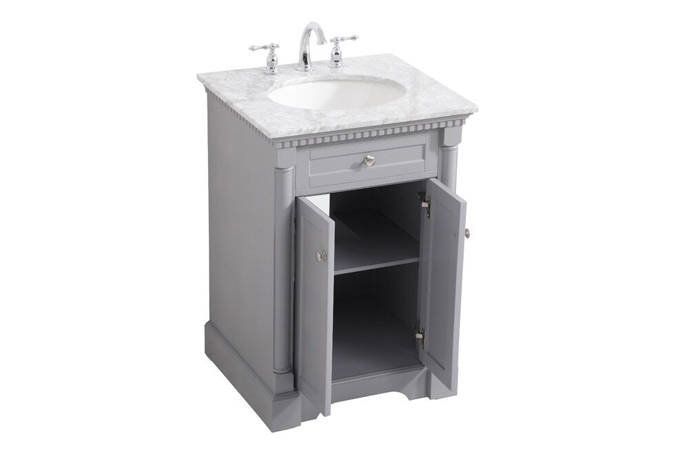Elegant Furniture & Lighting - Clarence 24 inch Single bathroom vanity in Grey - VF53024GR veiw 16