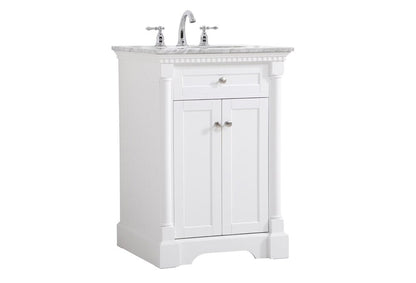 Elegant Furniture & Lighting - Clarence 24 inch Single bathroom vanity in White - VF53024WH veiw 1