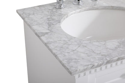 Elegant Furniture & Lighting - Clarence 24 inch Single bathroom vanity in White - VF53024WH veiw 4