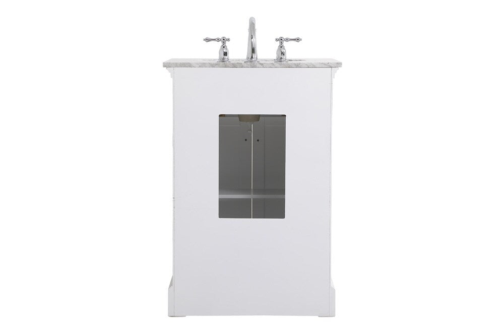 Elegant Furniture & Lighting - Clarence 24 inch Single bathroom vanity in White - VF53024WH veiw 8