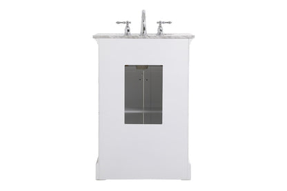 Elegant Furniture & Lighting - Clarence 24 inch Single bathroom vanity in White - VF53024WH veiw 8