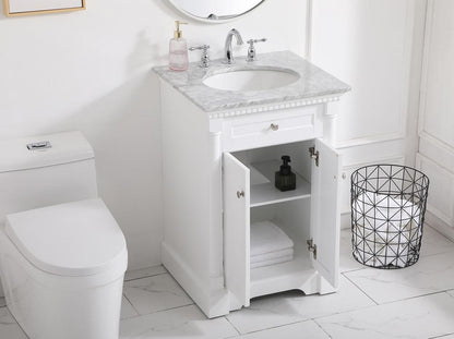 Elegant Furniture & Lighting - Clarence 24 inch Single bathroom vanity in White - VF53024WH veiw 10