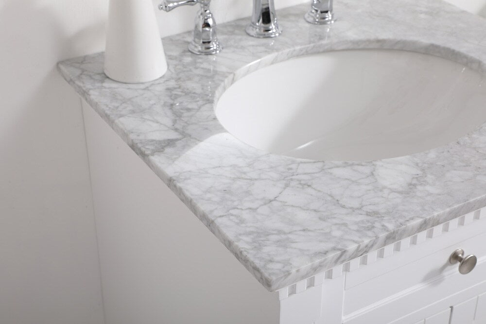 Elegant Furniture & Lighting - Clarence 24 inch Single bathroom vanity in White - VF53024WH veiw 12