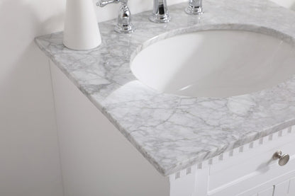 Elegant Furniture & Lighting - Clarence 24 inch Single bathroom vanity in White - VF53024WH veiw 12
