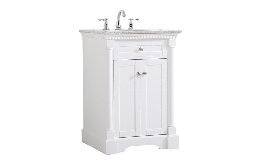 Elegant Furniture & Lighting - Clarence 24 inch Single bathroom vanity in White - VF53024WH veiw 14
