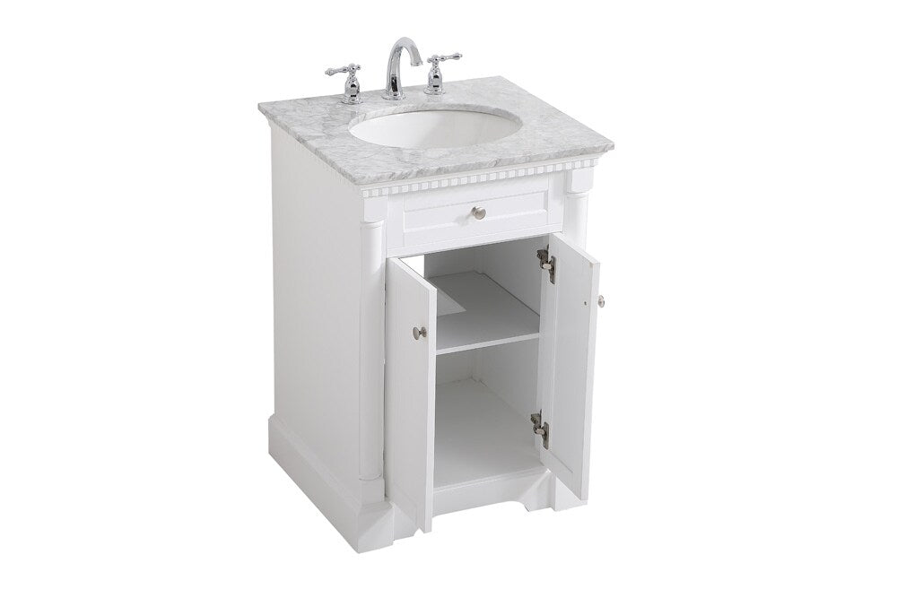Elegant Furniture & Lighting - Clarence 24 inch Single bathroom vanity in White - VF53024WH veiw 16