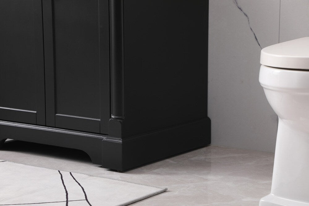 Elegant Furniture & Lighting - Clarence 30 inch Single bathroom vanity set in black - VF53030BK veiw 7