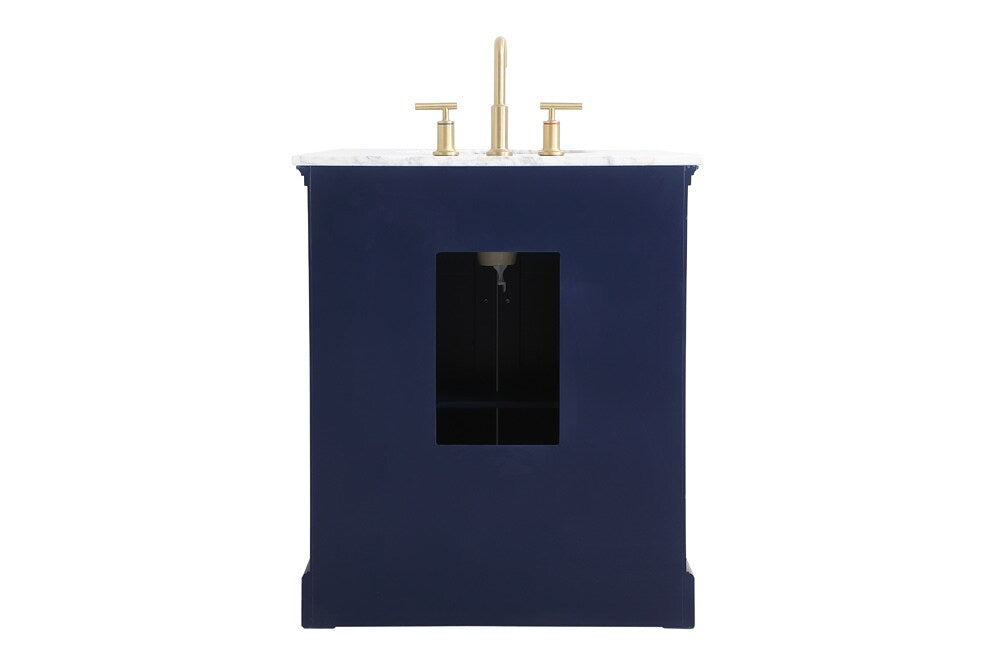 Elegant Furniture & Lighting - Clarence 30 inch Single bathroom vanity in Blue - VF53030BL veiw 8