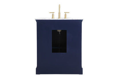 Elegant Furniture & Lighting - Clarence 30 inch Single bathroom vanity in Blue - VF53030BL veiw 8