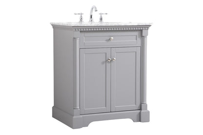 Elegant Furniture & Lighting - Clarence 30 inch Single bathroom vanity in Grey - VF53030GR veiw 1