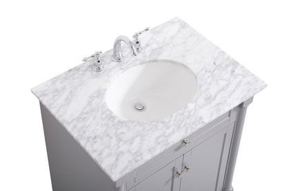 Elegant Furniture & Lighting - Clarence 30 inch Single bathroom vanity in Grey - VF53030GR veiw 3