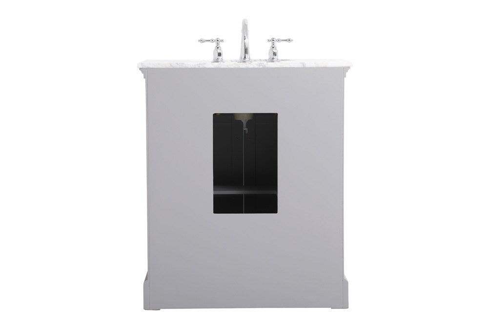 Elegant Furniture & Lighting - Clarence 30 inch Single bathroom vanity in Grey - VF53030GR veiw 8